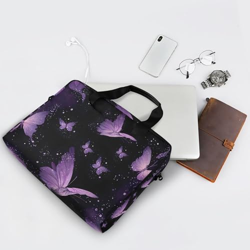 Bolso maletín morado Alaza para laptop 13-15.6 pulg. miniatura 7