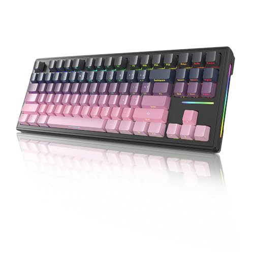 Catálogo para Comprar On-line Moda en C , tabla con los diez mejores. 36 ATTACK SHARK Teclado Mecánico Español M87, Teclado Inalámbrico RGB con Grabado Lateral, Teclado Gamer 3 Modes USB-C/2.4G/Bluetooth y Hot-Swap