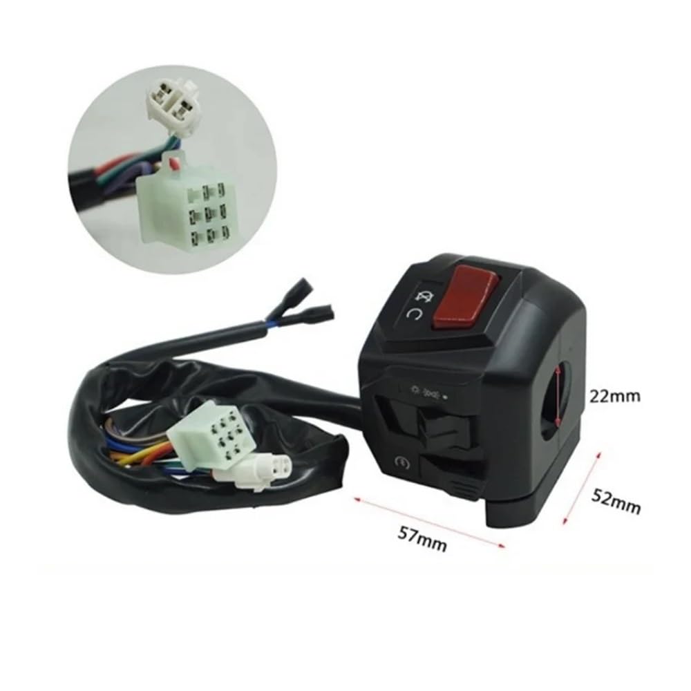 Pulsante interruttore manubri Interruttori Per Moto Da 22 Mm, Pulsante Clacson, Indicatore Di Direzione, Interruttore Controllo Del Manubrio, Adatto Per PULSAR200 NS, Della