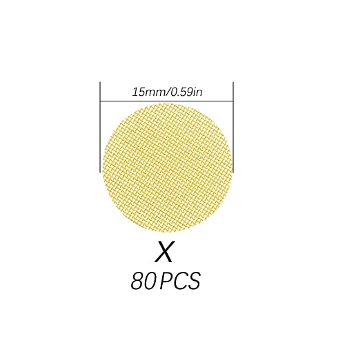 Pijpzeef, 80 Stuks Pijp Screen Filters, 15mm Roestvrij Stalen Pijp Screen Filtering, Schermpijp - Afbeelding 3
