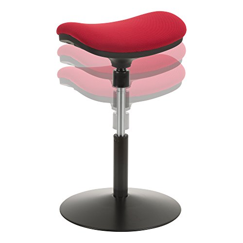 Image of Norwood Commercial Furniture NOR-NIL1715F-RD-SO Active Stool W /Adjustable Height Pivot Saddle Seat, Red