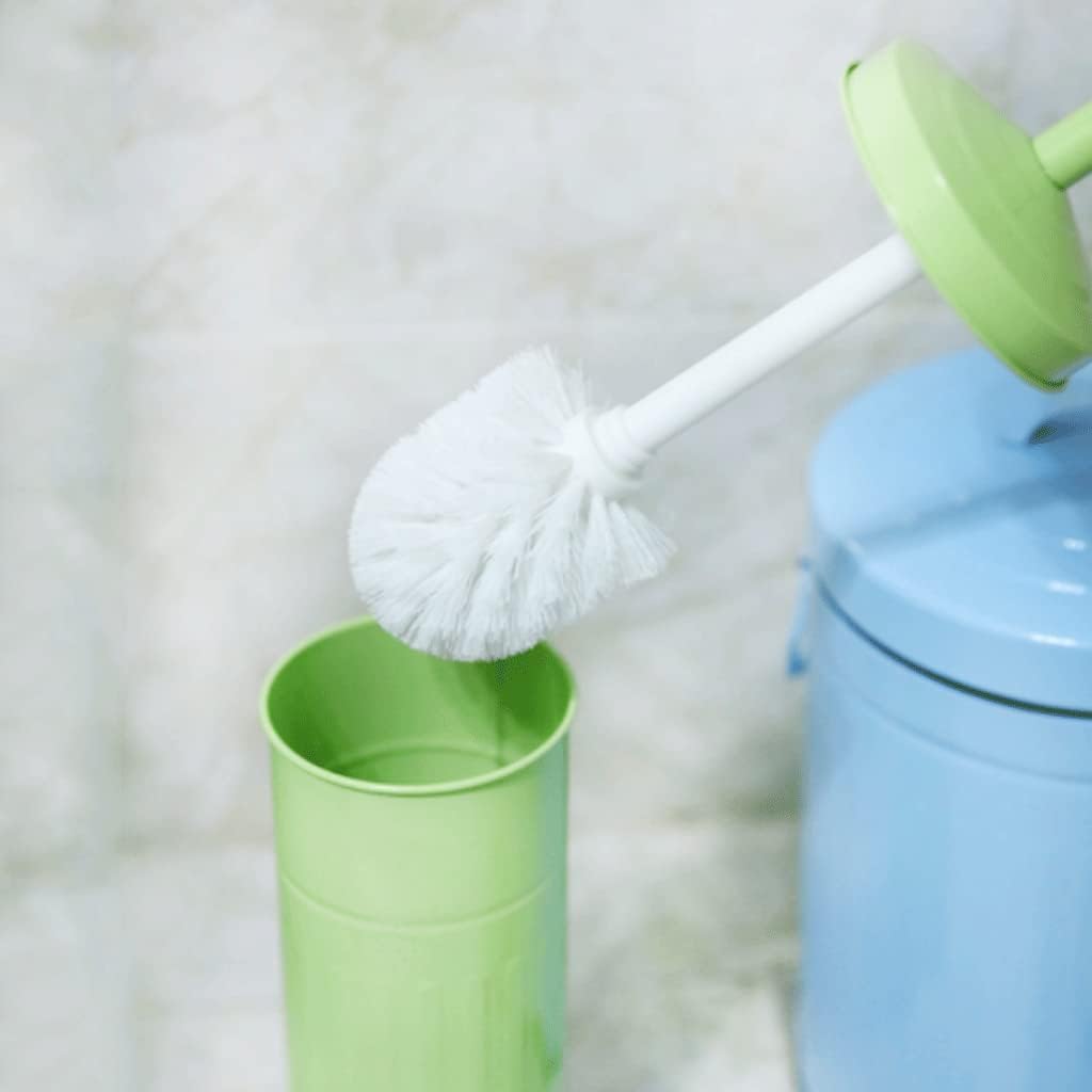 Toilet Brush,Toilet Bowl Brush Holder Set,Toilet Brush Covered Brush Toilet Brushes Practical Floor-Standing Toilet Brush Lovely Toilet Bowl Brush with Stainless Steel Holder Space-Saving
