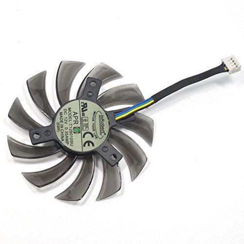 inRobert T128010SU - Ventola di ricambio per scheda grafica Gigabyte NVIDIA GeForce GTX 760 770 780 670 580 GPU 1 pezzo