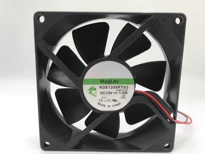 9025 9CM KDE1209PTV3 12V Quiet 2-Wire Cooling Fan - 1.0W, 90x90x25mm