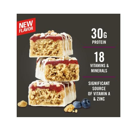 Mat-rx Big 100 Colossal Protein Bars, Blueberry Cobbler, Meal Replacement Bars 14.10 oz