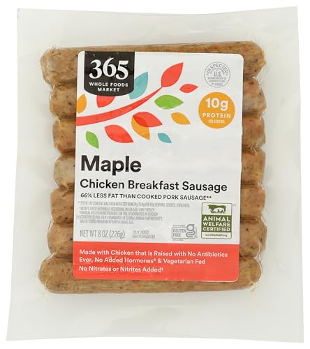 365 by Whole Foods Market Maple & Sage Breakfast Chicken Sausage, 8 OZ