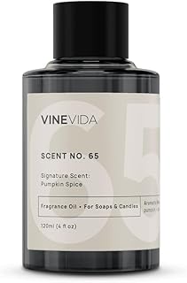 VINEVIDA [4oz] Pumpkin Spice Fragrance Oil for Candle Making and Soap Making - Premium Candle Scents for Soy Candles