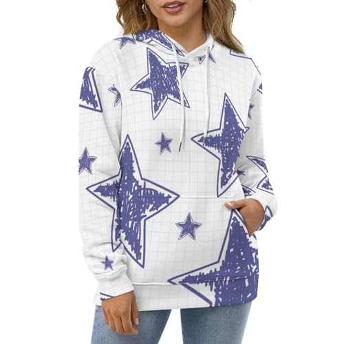 Sweat à capuche pourpre étoilé UMENG le pull idéal pour vos soirées fraîches - 2