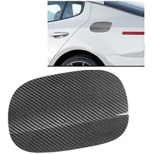 Carbon Fiber Car Fuel Tank Oil Cap Gas Cover Trim Compatible For Kia Stinger 2018 2019 2020 2021 2022 2023