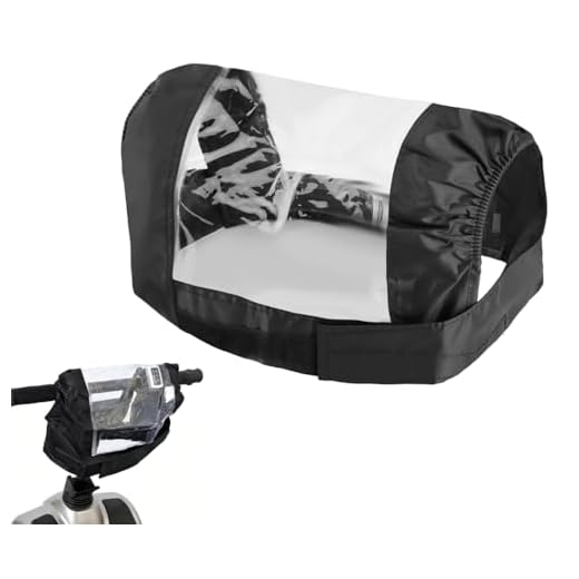 KOOLEVER Mobility Scooter Rain Cover, Waterproof PVC Control Panel Protector, Universal Mobility Scooter Cover Accessories for 4 Wheel Mobility Scooter, Elderly Electric Power Wheelchair (Black)