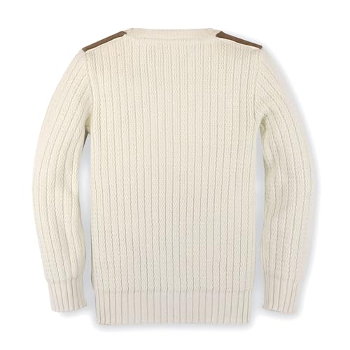 Image of Hope & Henry Boys' Long Sleeve Crew Neck Pullover Sweater