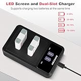 SOVOTIKO NB-13L Battery 2-Pack and Dual Port Charger for Canon PowerShot SX740/SX620/SX720 HS, G1 X Mark III, G5 X/Mark II, G7 X/Mark II/M III, G9 X/Mark,1300mAh - Image 4