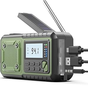 Radio de emergencia con manivela, r...