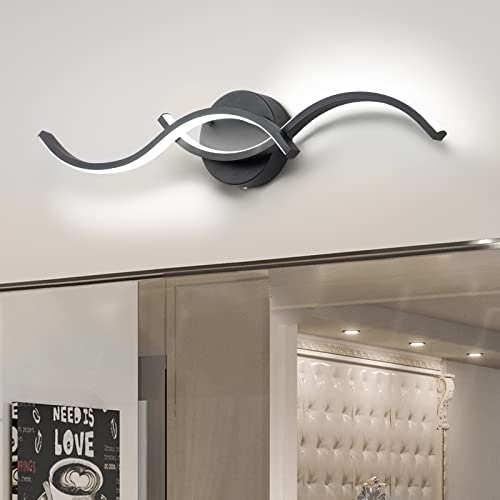 EDISLIVE Modern Wave LED Vanity Light Dimmable Modern Led Vanity