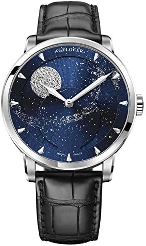 Reloj de pulsera para hombre con calendario masculino automático y mecánica, color azul, 6404A1 NUEVO