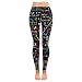InterestPrint Math Linear Education Custom Stretchy Capri Leggings Pants For Yoga Running Gym M