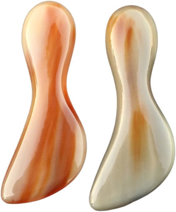 1 1 Pack Natural Horn Gua Sha Board Gua Sha Board Slimming Face Spa Massage Tool Wrinkle Removing Chinese Traditional Acupuncture Gua Sha Board