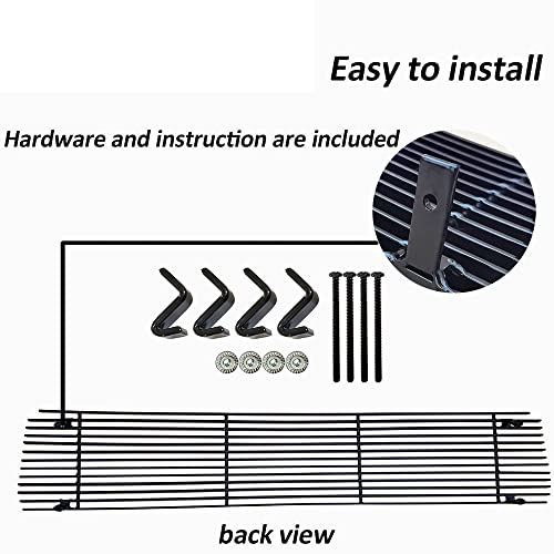 Front Grill Insert For 1988-1992 Chevy Camaro Chrome Grille Inserts Cover Guard Replament Main Upper Aluminum 1989 1990 1991 #TOP4