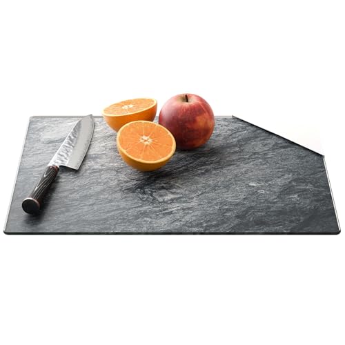 ALLboards Glass Chopping Board GRANITE STONE ROCK FORMATION 30x40cm Cutting Board Splashback Worktop Saver for Kitchen Hob Protection Hot Cover Heat Resistant Multi-Glass Plate Dishes Pad Work Surface