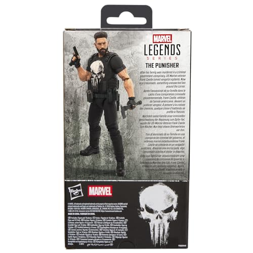 Miniatura 10 de Marvel Legends Series Punisher, Set De Figura De Acción Coleccionable The Punisher De 15 Cm