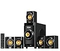 Bobtot Small Subwoofer Home Theater for TV Surround System 5 Wired Speakers Amplifier 4 inch Woofer Built-in Receiver Support HDMI ARC Optical Bluetooth Input for Projector