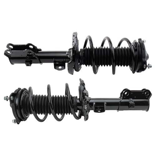 Image of TRQ Front Pair Strut and Spring Assembly Set Loaded 2 Piece for Hyundai Kia