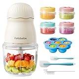 Baby Food Maker, Small Baby Food Processor Set, Fruit, Vegatable, Meat, 10oz...