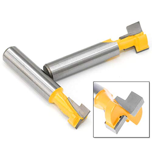 Gasea - Set di 2 frese a T da 8 mm, per