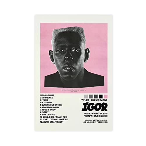 Dianshang Tyler Posters Igor Album Cover Canvas Poster Cool Wall Decor Art Print Posters For Room Aesthetic Unframe:12X18Inch(30X45Cm) #TOP4