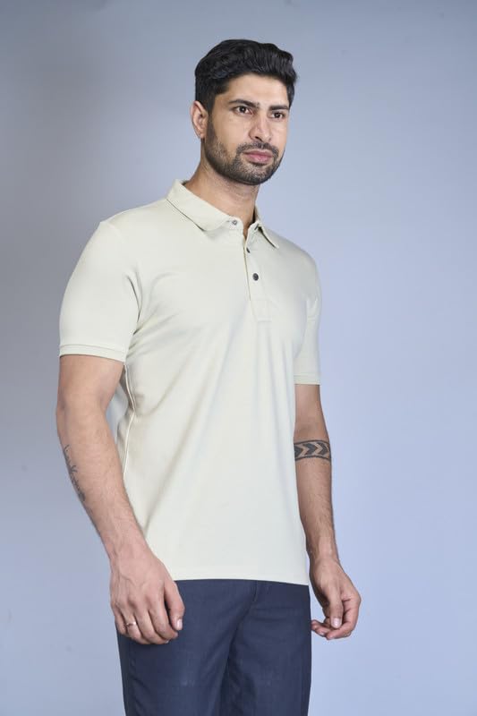 Image of Interwove Bamboo Knitted Polo T-Shirt
