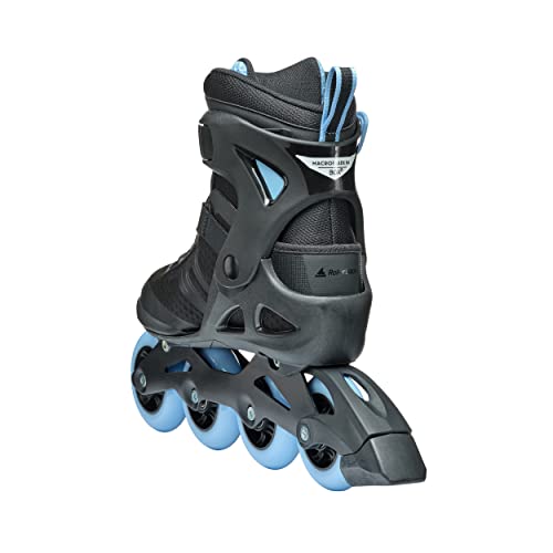 Rollerblade Macroblade 84 BOA Women's, Adult Fitness Inline Skate, Black & Powder Blue, Performance Inline Skates by Rollerblade - Image 6