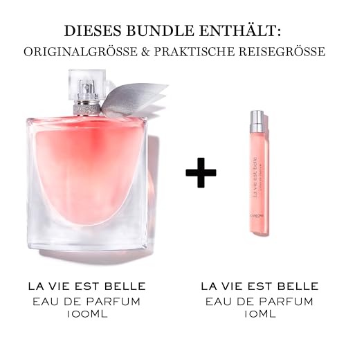 Lanco?me Lancôme la vie est belle eau de parfum 100ml & la vie est belle eau de parfum mini 10ml duft-set floraler damenduft inkl. praktischer reisegröße Lanco?me Lancôme la vie est belle eau de parfum 100ml & la vie est belle eau de parfum mini 10ml duft-set floraler damenduft inkl. praktischer reisegröße