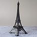 SH Unlimited Metal Eiffel Tower Statue Figurine Replica Centerpiece (Black, 12 inches)