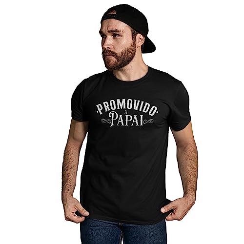 Camiseta masculina “Promovido a papai”