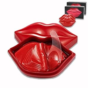 2 x Máscara de Labios, 40Pcs Mascarilla para los Labios, 2 Cajas de Parches Labiales Hidratantes Nutritivos…