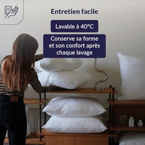 Lot de 2 Oreillers Ultra Doux 60x60 Volupt'Air DODO