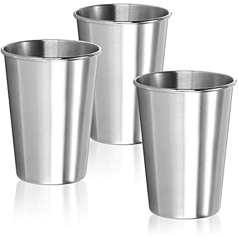 com-four® 3x taza para beber de acero inoxidable Cover