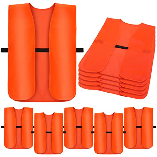 Chuarry 5 Pcs Blaze Orange Hunting Vest Adult Unisex Orange Safety...