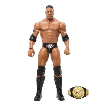 WWF ザ・ロック フィギュア 約15cm チャンピオンベルト付き WWF ザ・ロック フィギュア 約15cm チャンピオンベルト付き