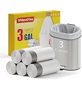 Trash Bags with Drawstring Handles,1.6-3 Gallon Small Garbage Bags for Bathroom,100 Count Heavy D...