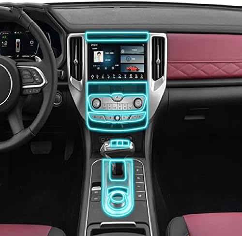 TURIM for GWM Power 2020-2023 Car Interior Center Module Transparent Poly TPU Thin Layer Protective Anti Scratch Repair Film