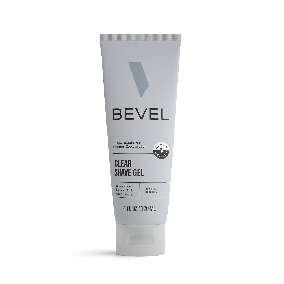 Bevel Essentials Clear Shave Gel for Men Clear Shave Gel for Precise Detailing and Edging with Aloe Vera