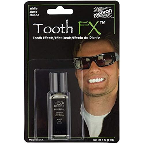 Mehron Makeup Tooth FX - WHITE, Temporary Special FX Tooth Paint