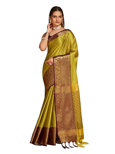 Image of Avantika Fashion Women's Woven Cotton Silk Art Silk Banarasi Saree With Blouse Piece