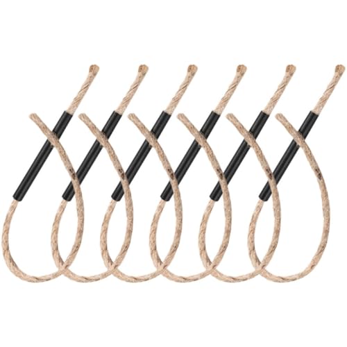 Camping Fire Starting Rope Igniter with Handle Aluminum Alloy 6 Sets