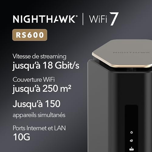 Netgear Nighthawk Tri Band Wi Fi 7 RS300 - vue 5
