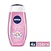Produktbild NIVEA 4er Pack Duschgel mit Pflegeöl-Perlen, Wasserlilien Duft, 4 x 250 ml Flasche, Waterlily & Oil