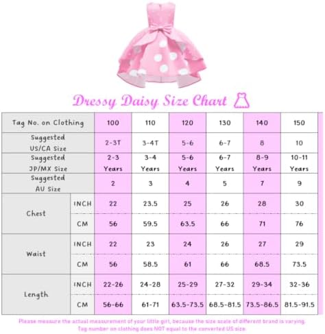 Dressy Daisy Girls Pink Polka Dot Party Dress, Size 5-6 — view 6