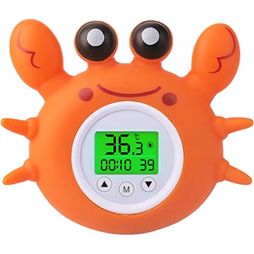 Thermomètre de bain bébé numérique LED avec alerte sécurité pour eau de baignoire enfant