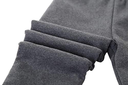 IRELIA Winter Girls Cotton Fleece Lined Leggings Pants Heather Gray S - image 6